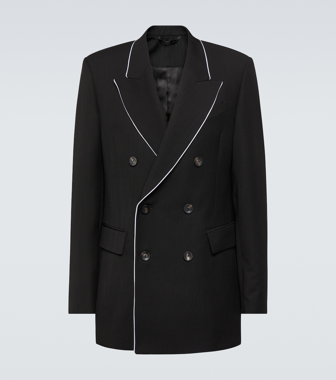 Rise double-breasted wool blazer | Wales Bonner