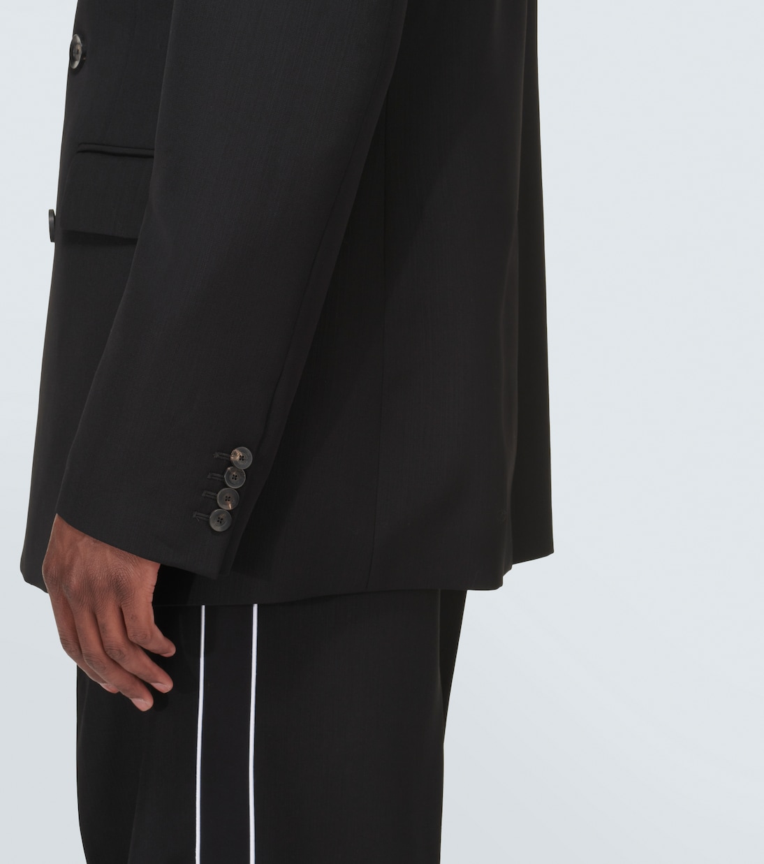 Rise double-breasted wool blazer | Wales Bonner