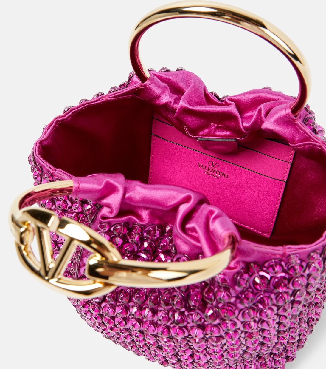 Carry Secrets Small embellished bucket bag | Valentino Garavani