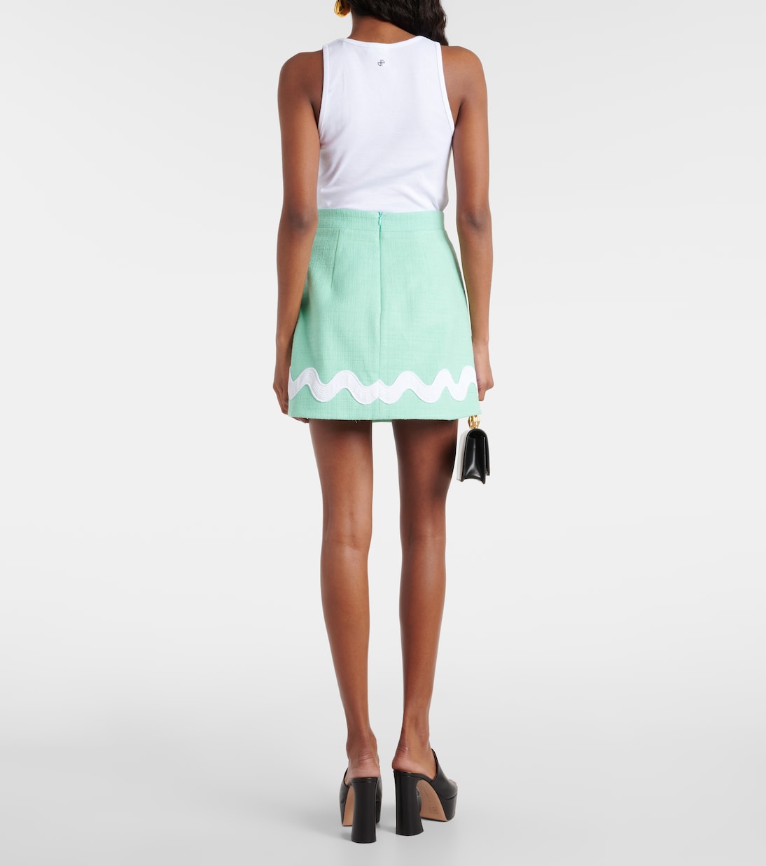 High-Rise-Minirock aus Tweed | Patou