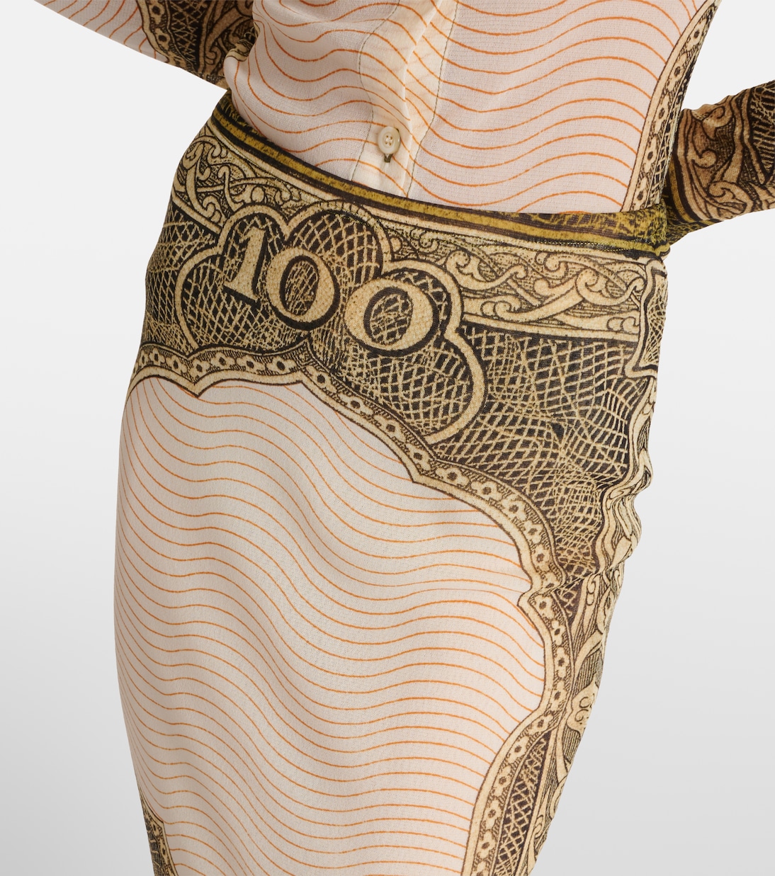 Bedruckter Maxirock | Jean Paul Gaultier