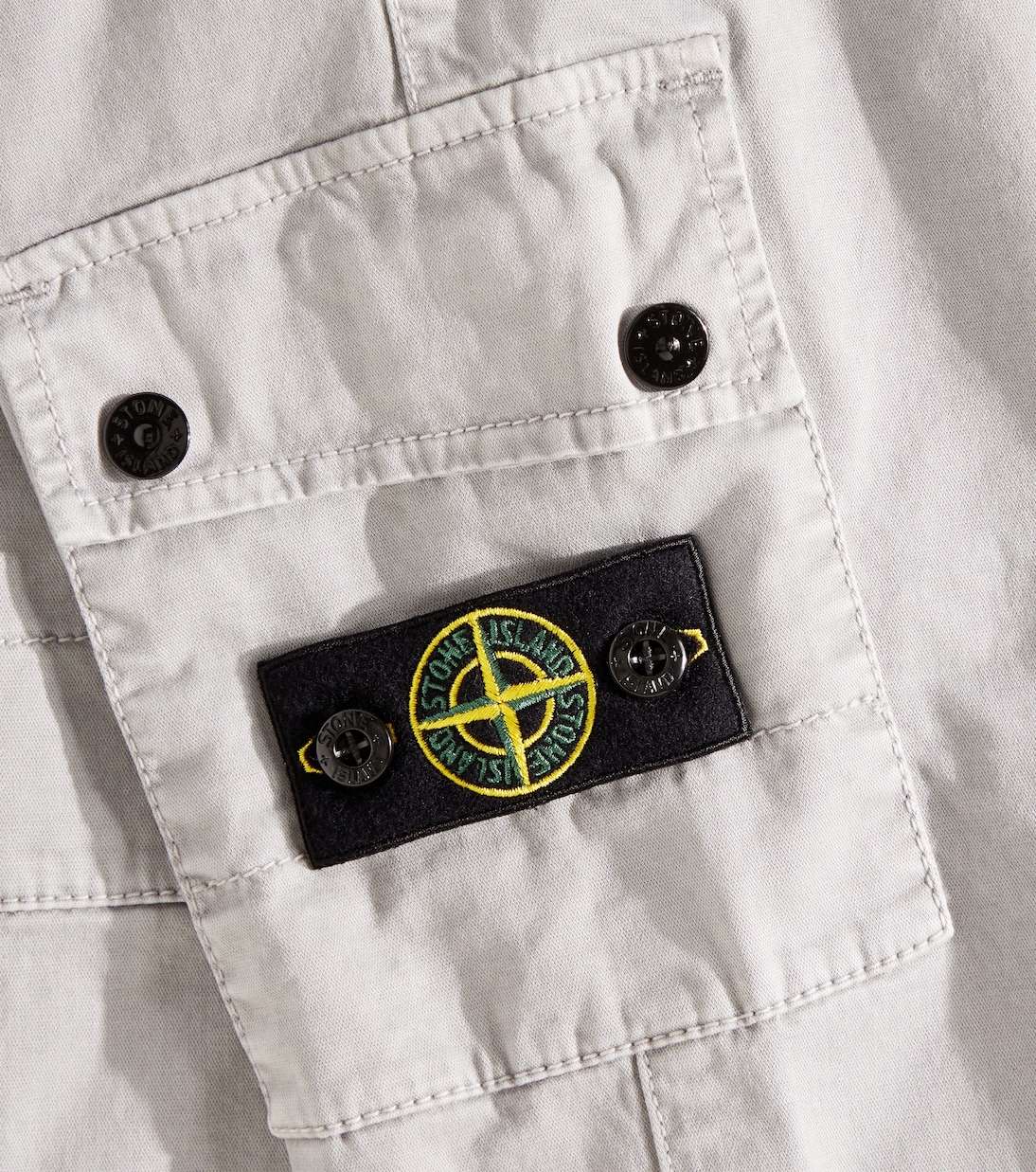 Cotton tapered pants | Stone Island Junior