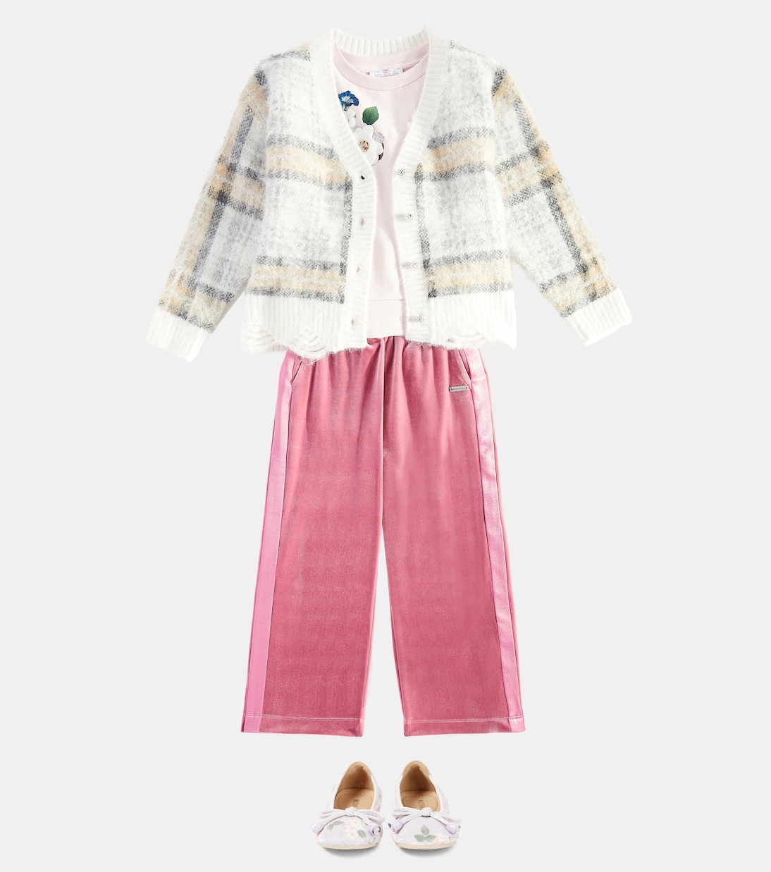 Pantalones deportivos de terciopelo | Monnalisa