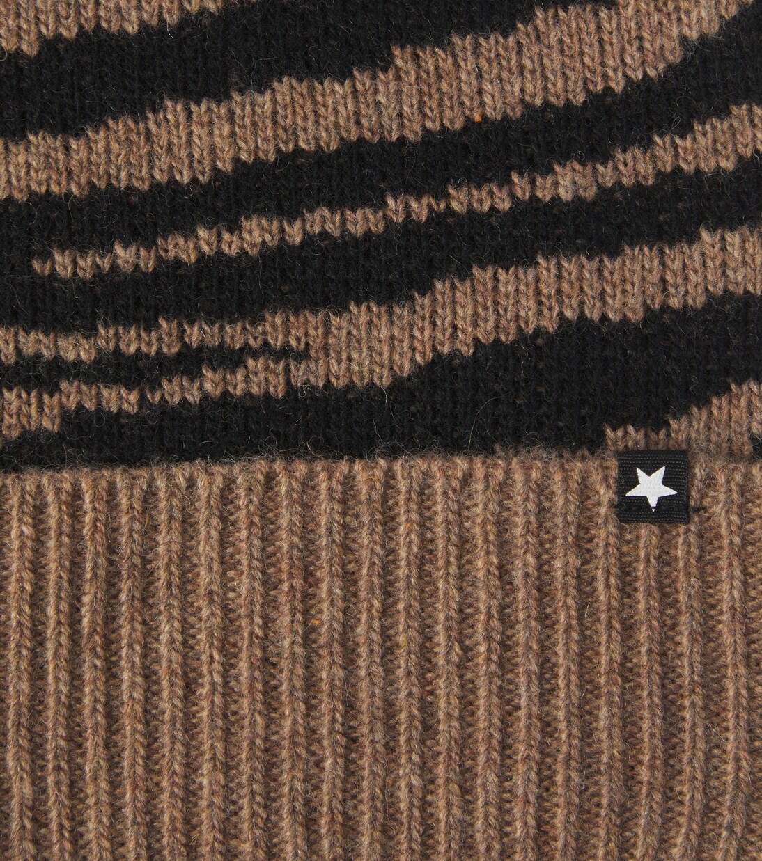Kipp zebra-print wool-blend beanie | Molo