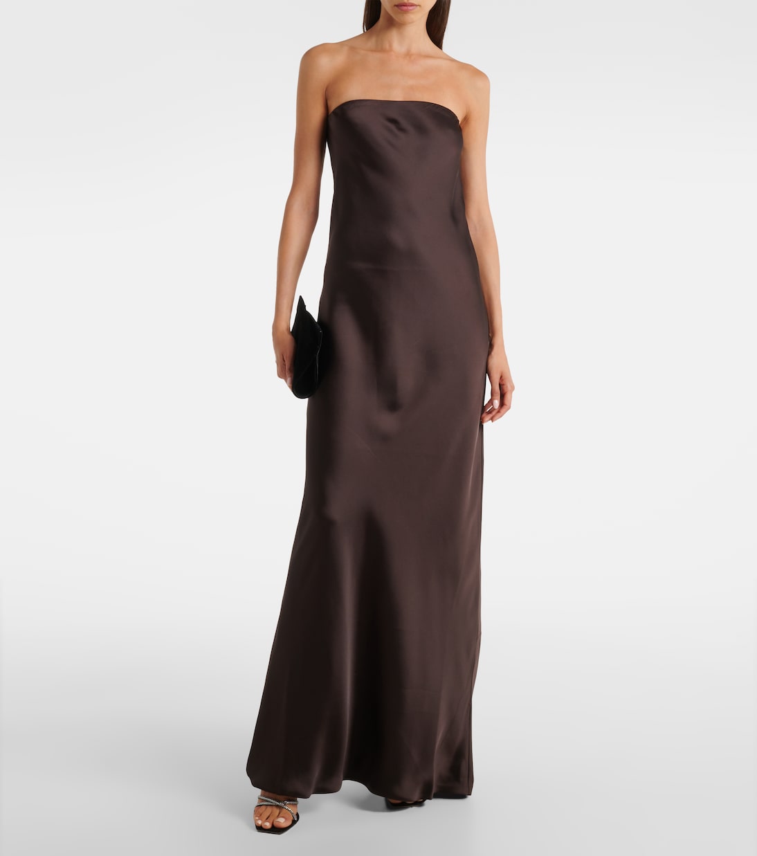 Crêpe satin gown | Norma Kamali