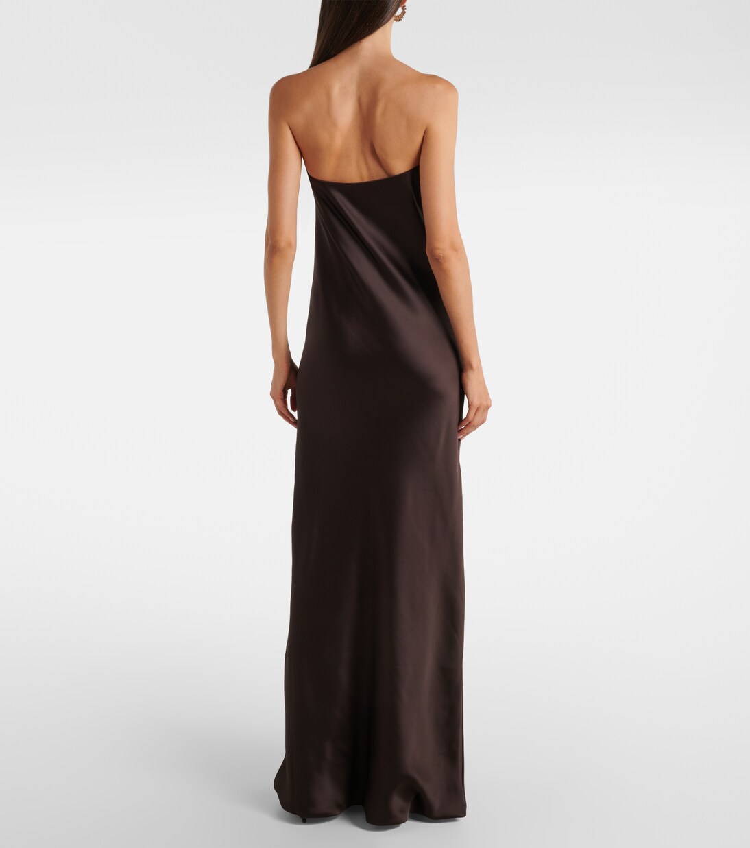 Crêpe satin gown | Norma Kamali