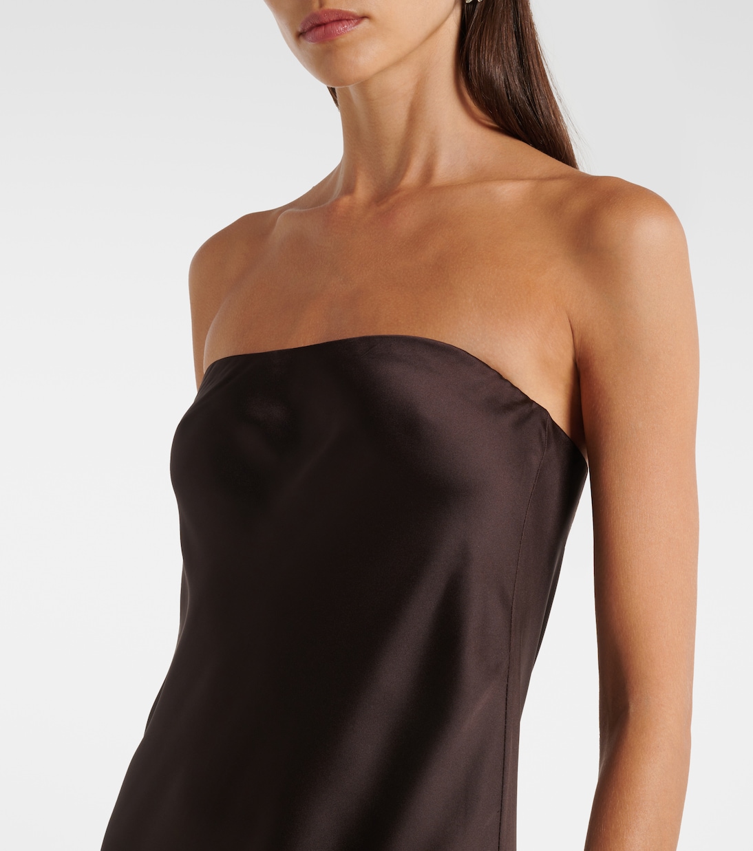 Crêpe satin gown | Norma Kamali