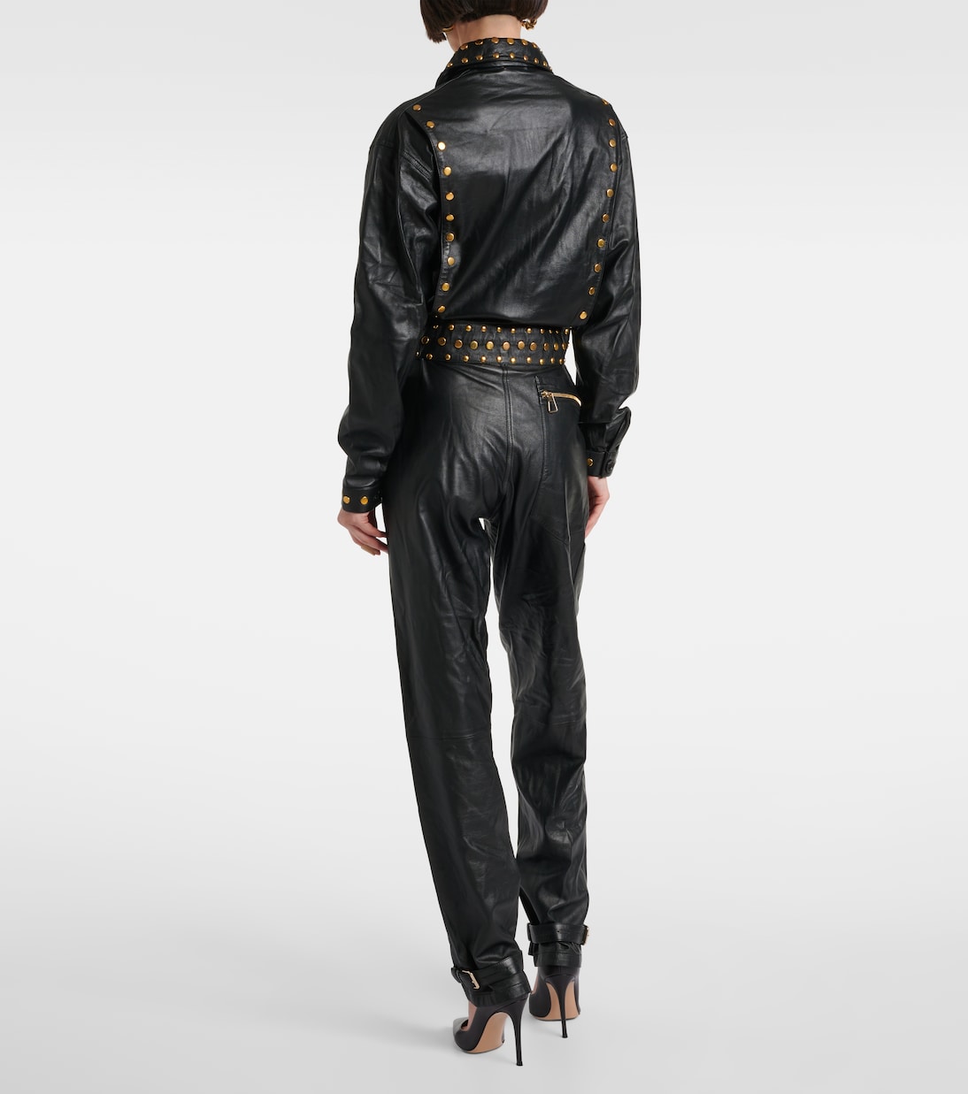 Studded leather jumpsuit | Dodo Bar Or