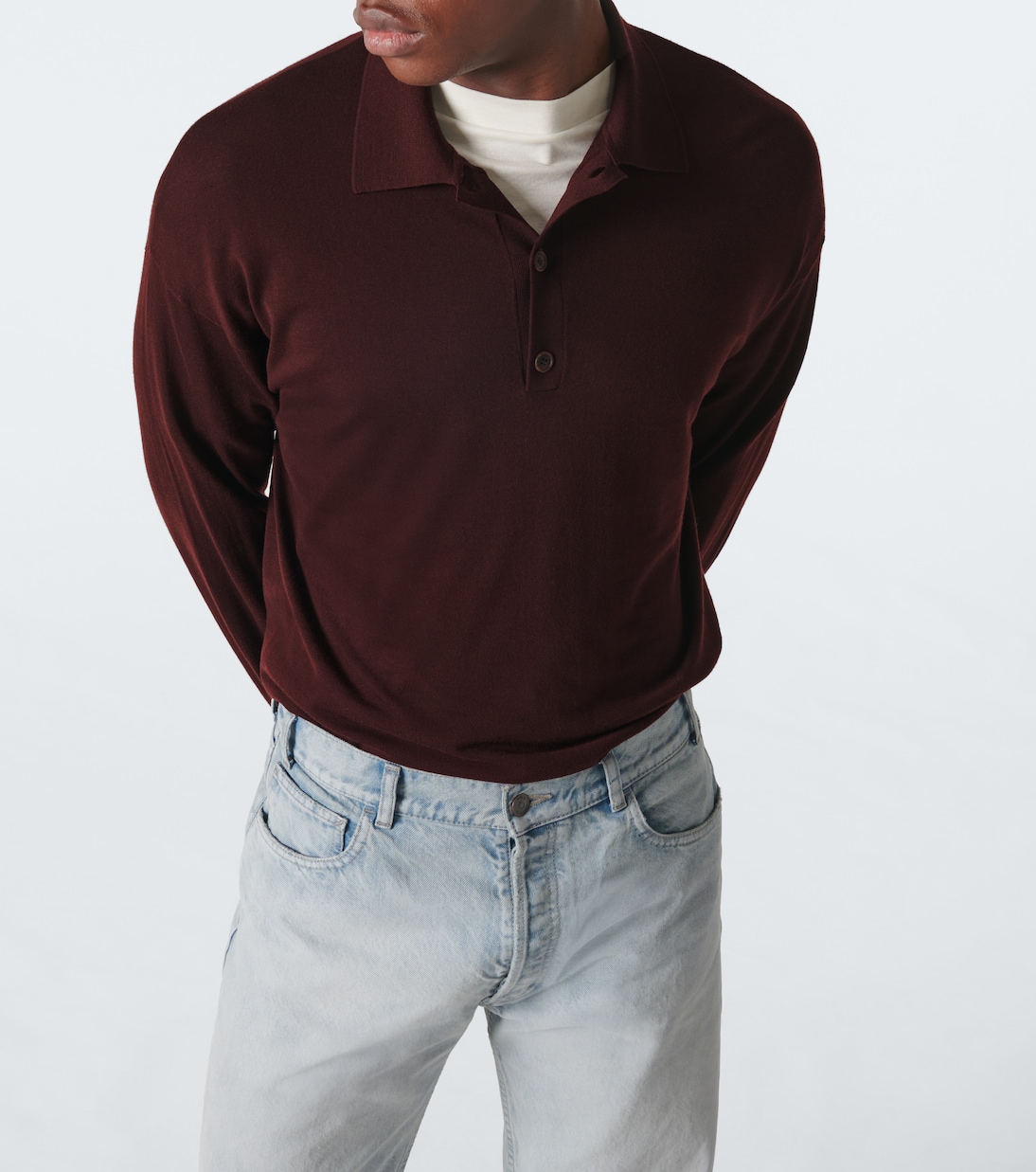 Miso wool polo sweater | The Row