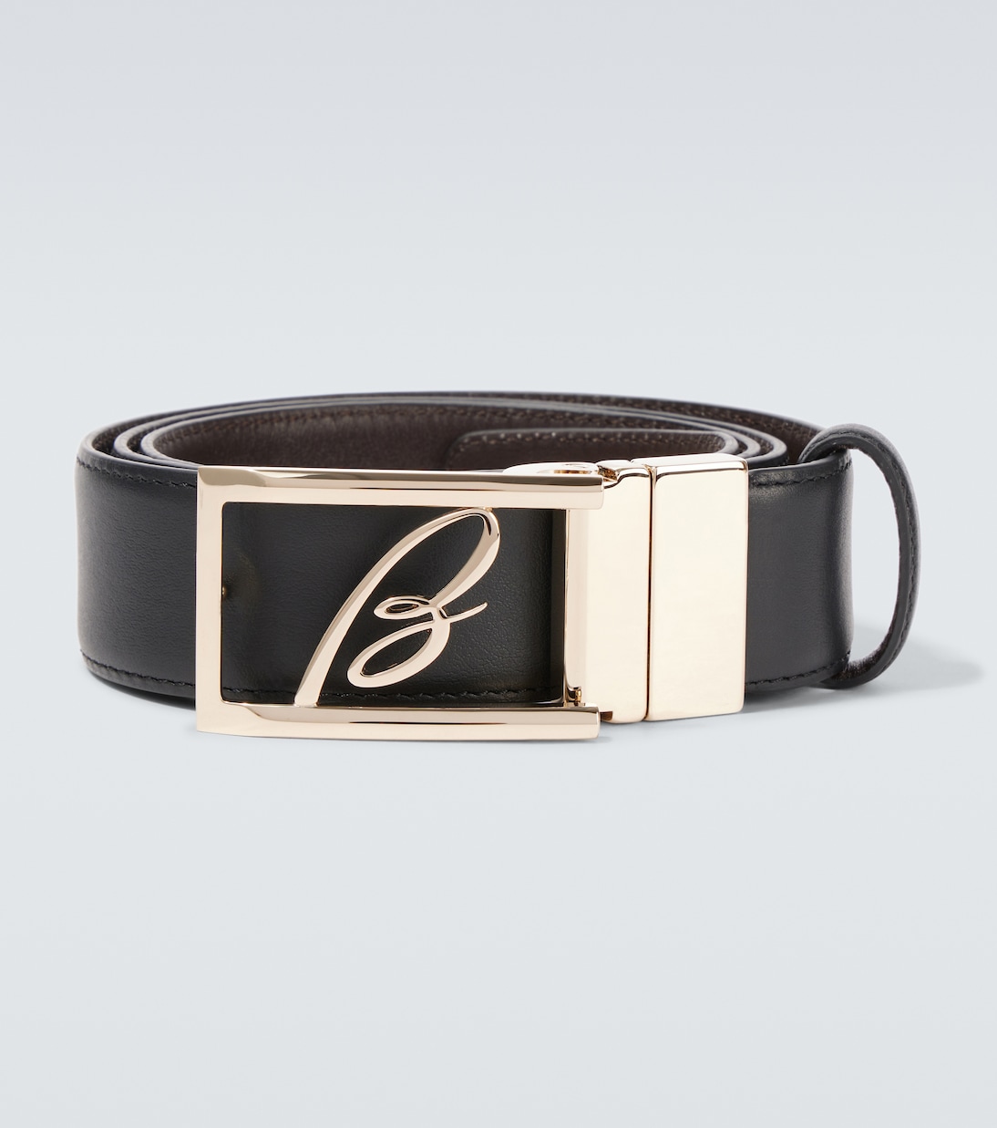 Logo leather belt | Brioni