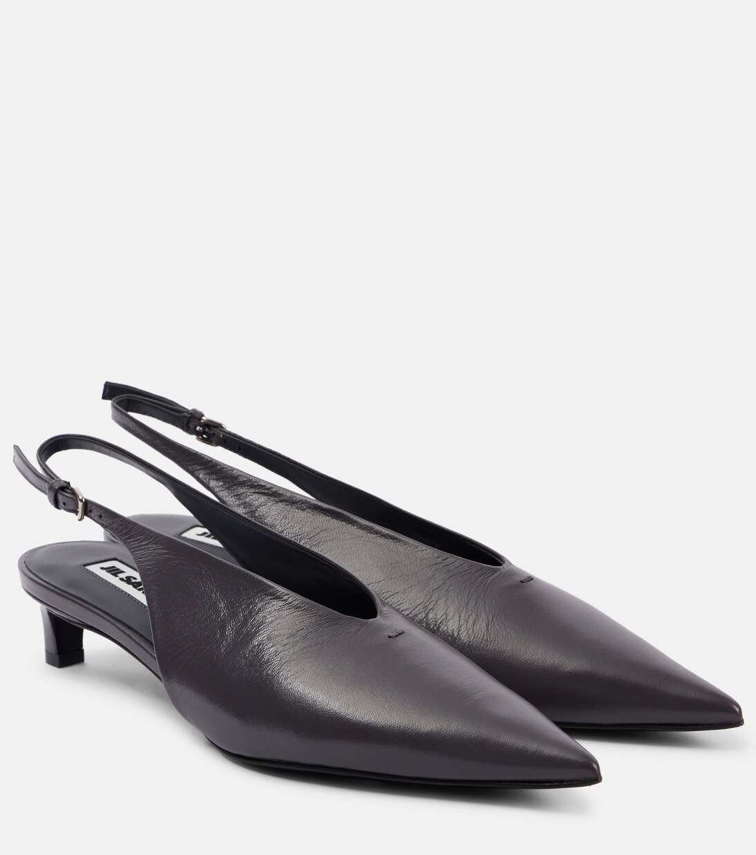 Slingback-Pumps aus Leder | Jil Sander