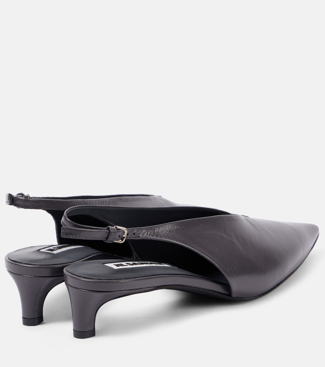 Slingback-Pumps aus Leder | Jil Sander