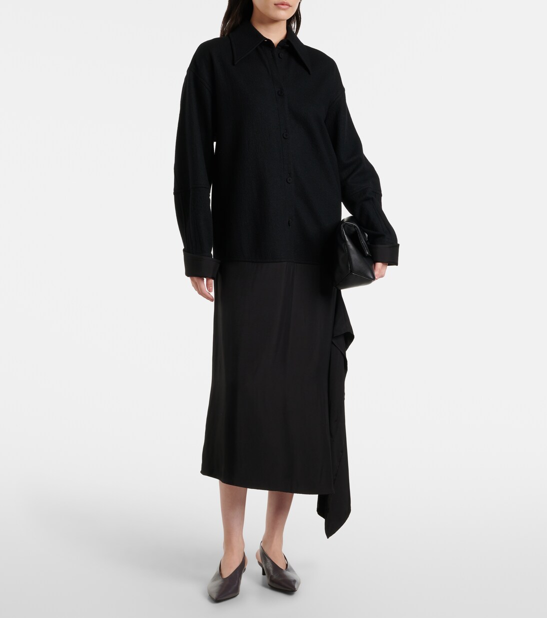 Slingback-Pumps aus Leder | Jil Sander