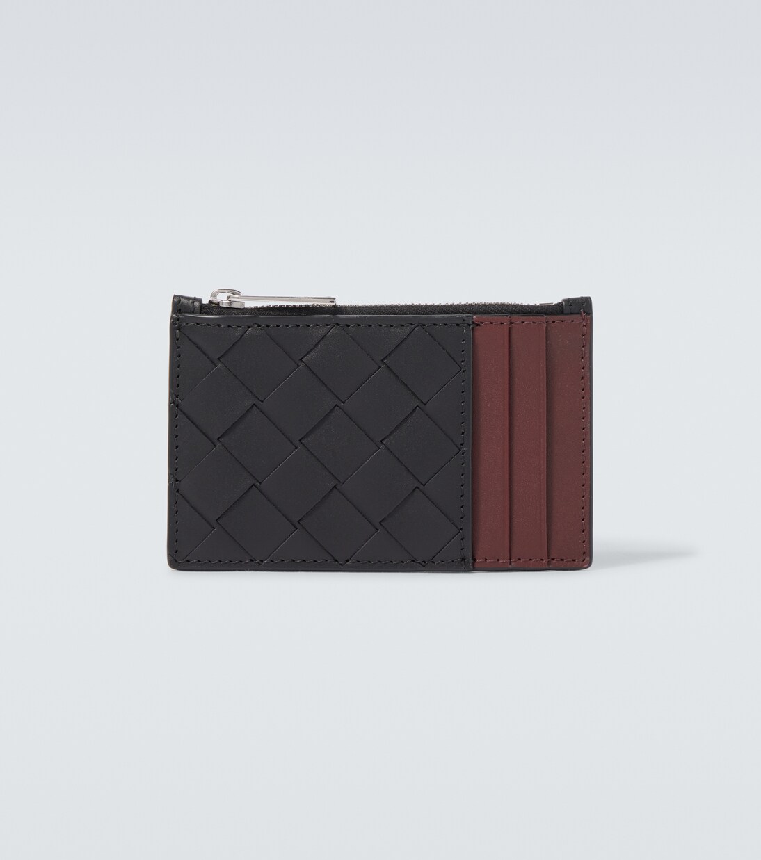 Intrecciato zip-up leather card case | Bottega Veneta