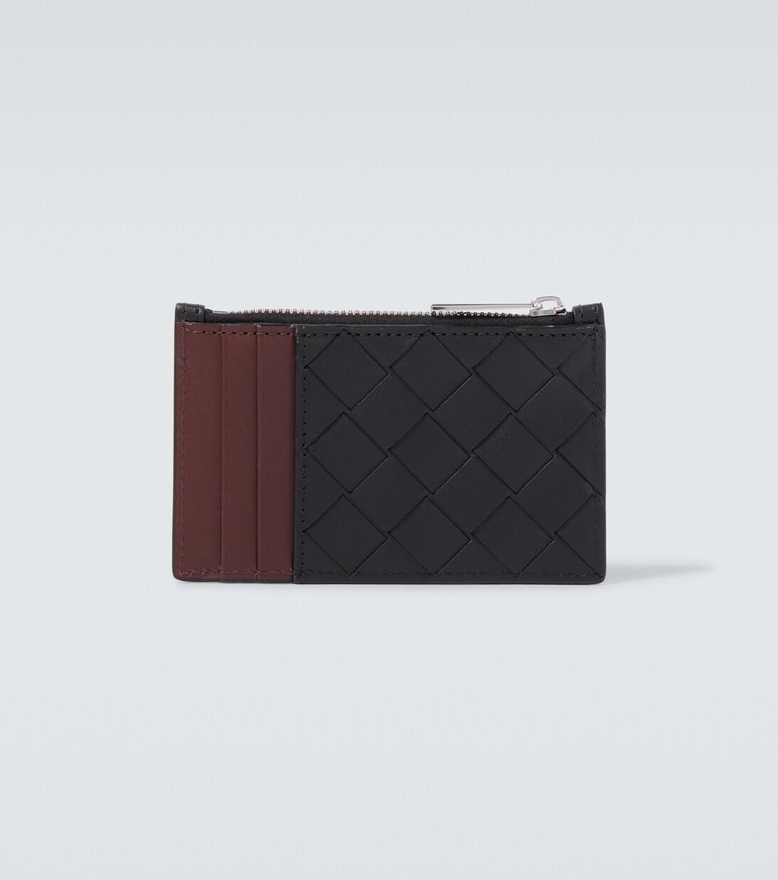 Intrecciato zip-up leather card case | Bottega Veneta
