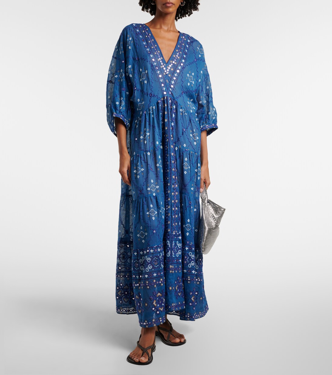Bedruckter Kaftan Mosaic aus Baumwolle | Juliet Dunn