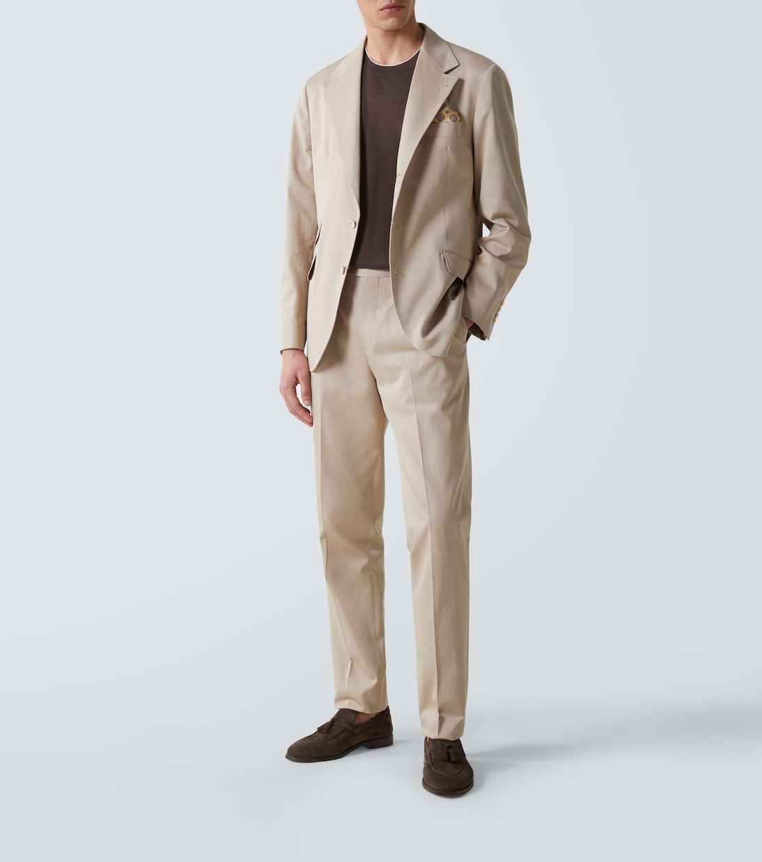 Cotton and cashmere suit | Brunello Cucinelli