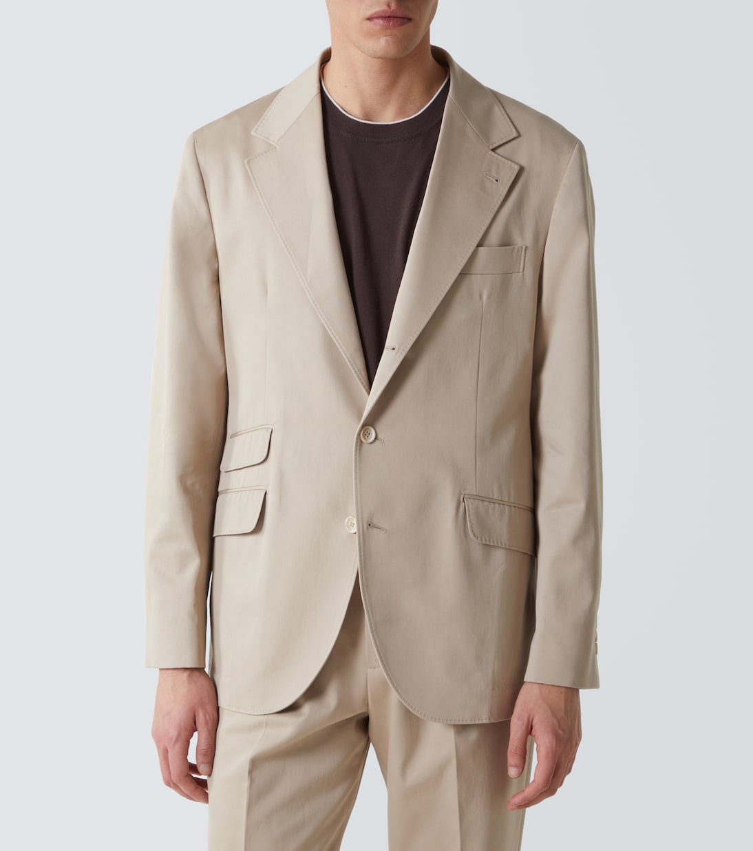 Cotton and cashmere suit | Brunello Cucinelli