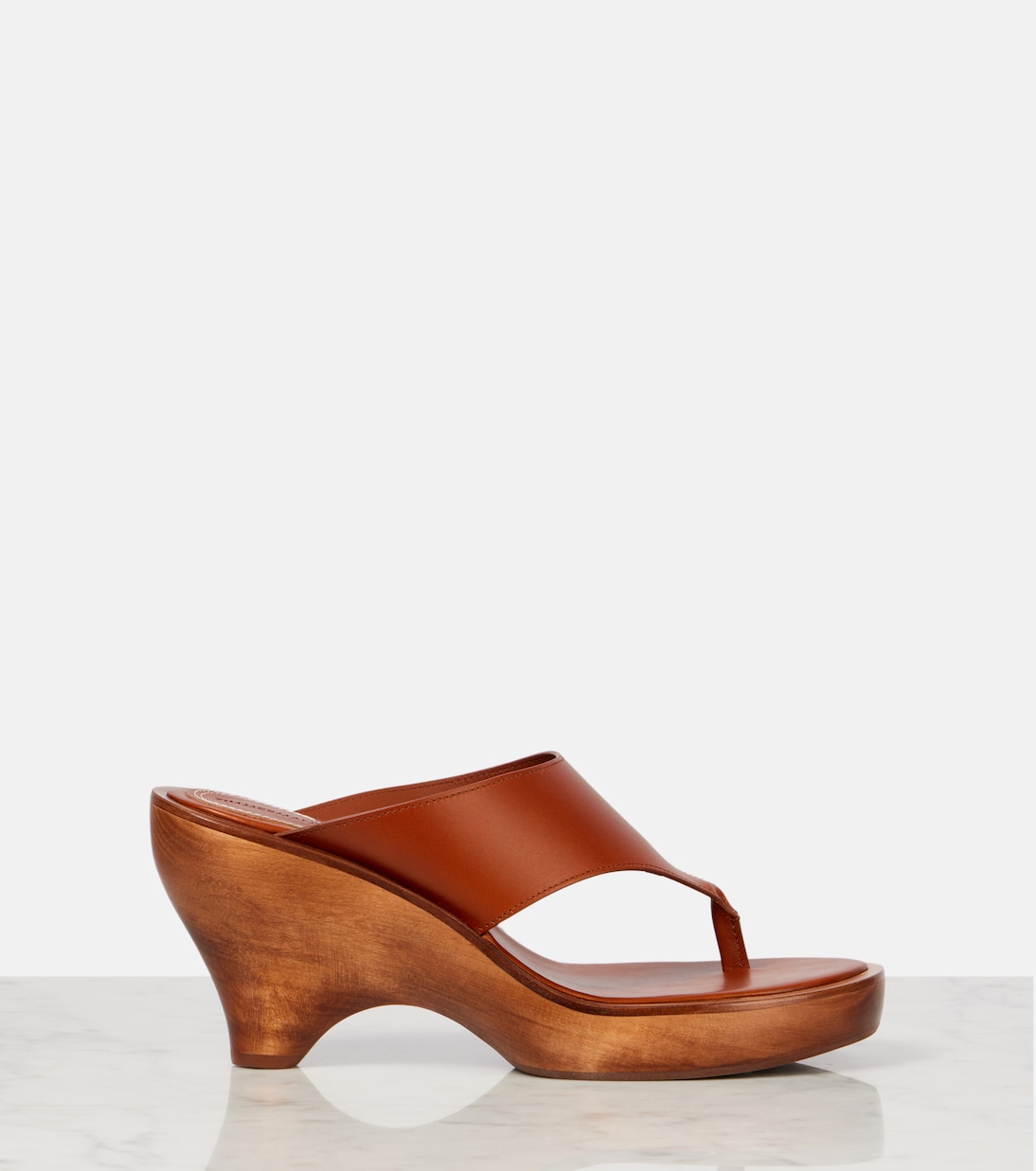 Mules compensées Wild 95 en cuir | Zimmermann