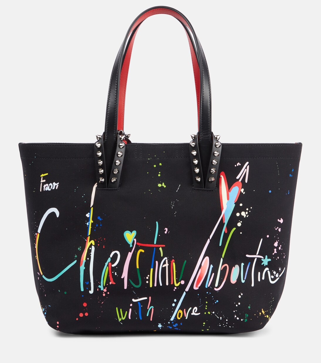 Borsa Cabata Large in canvas con pelle | Christian Louboutin