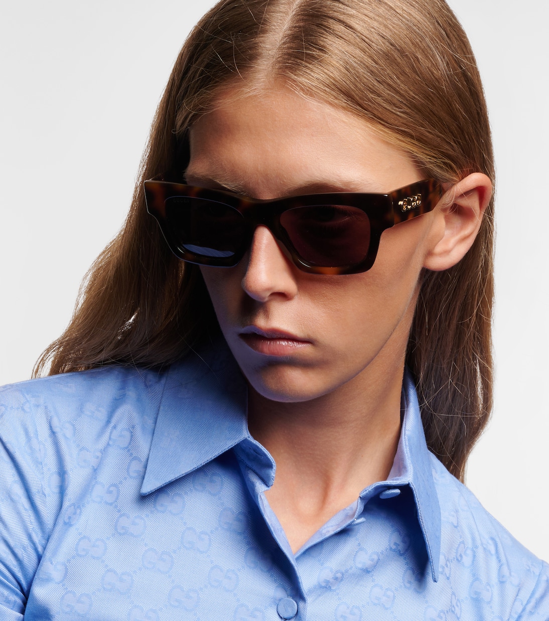 Lettering square sunglasses | Gucci