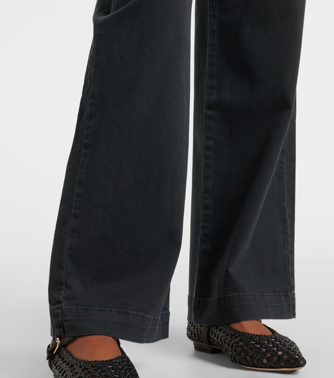 Pantalon droit Naya en coton mélangé | Velvet