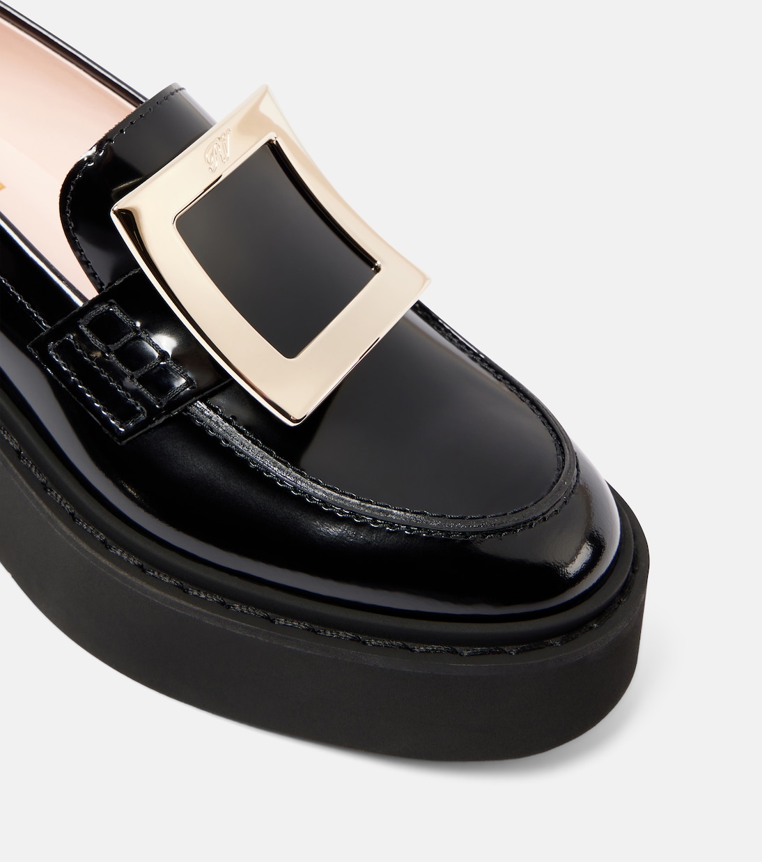 Plateau-Loafers Viv' Rangers aus Lackleder | Roger Vivier