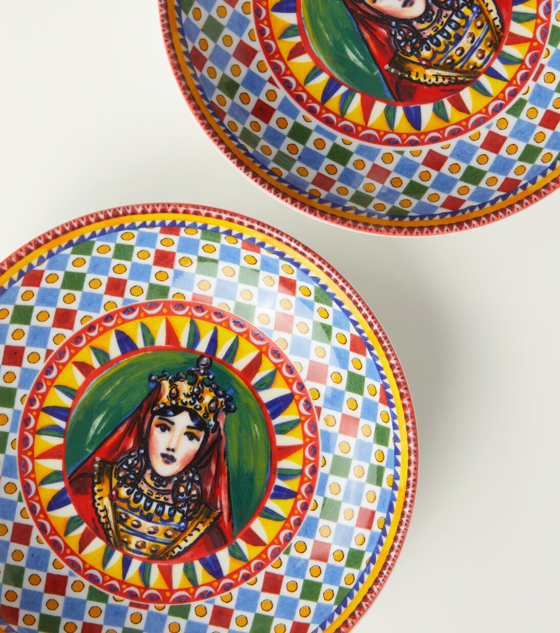Set Carretto Siciliano aus zwei Suppentellern | Dolce&Gabbana Casa