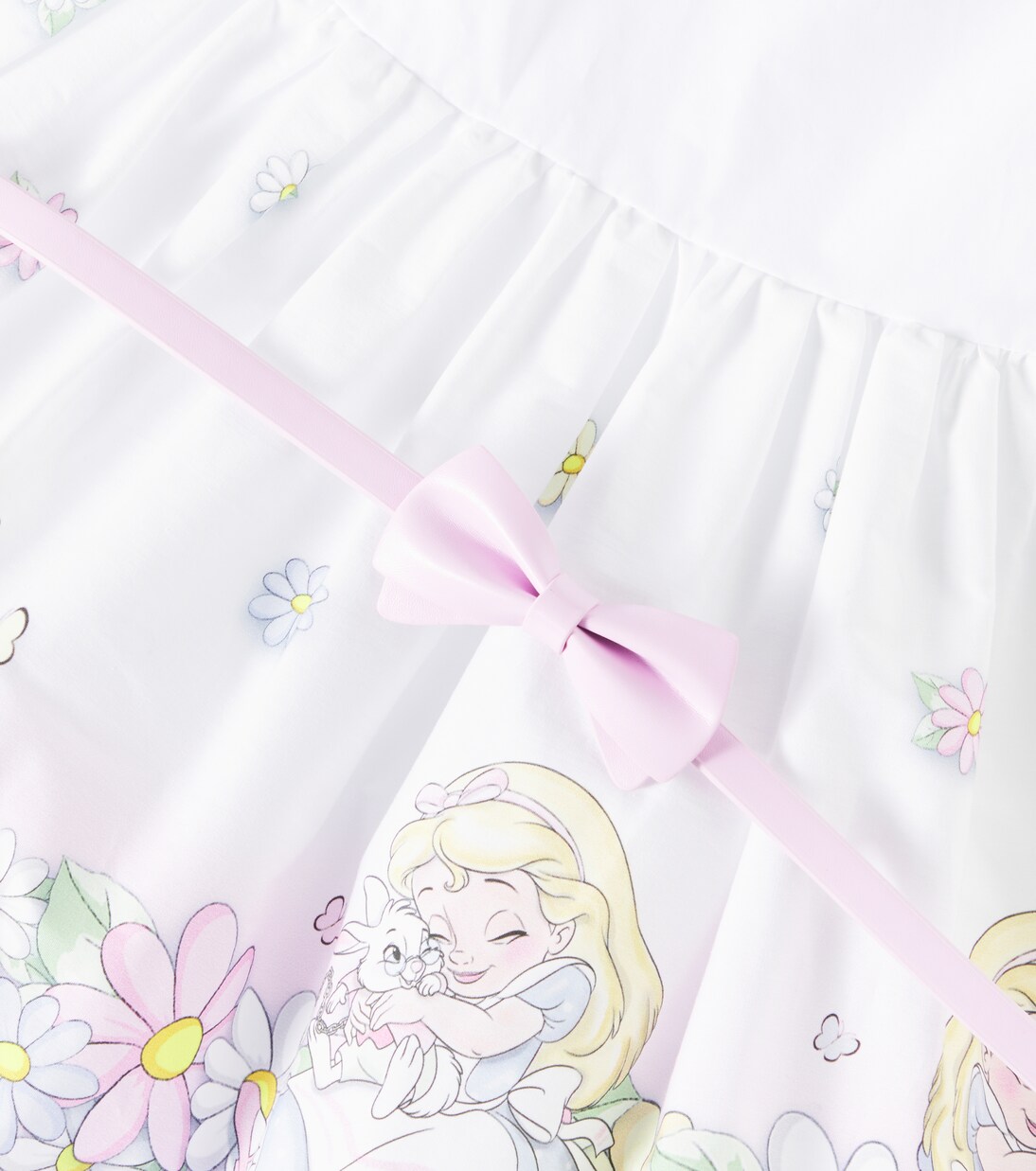 x Disney® baby printed cotton dress | Monnalisa