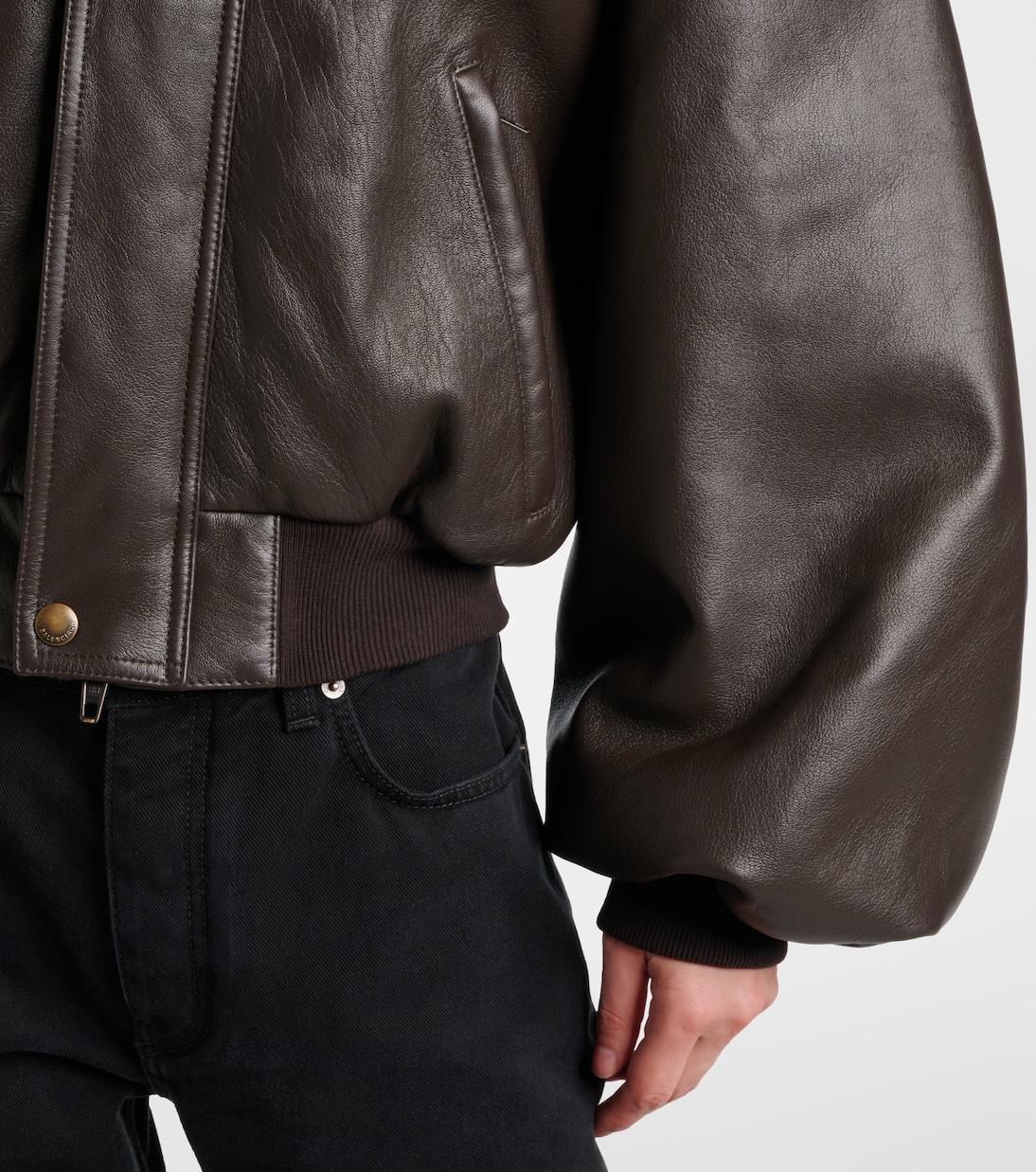 Veste Round Taxi en cuir | Balenciaga