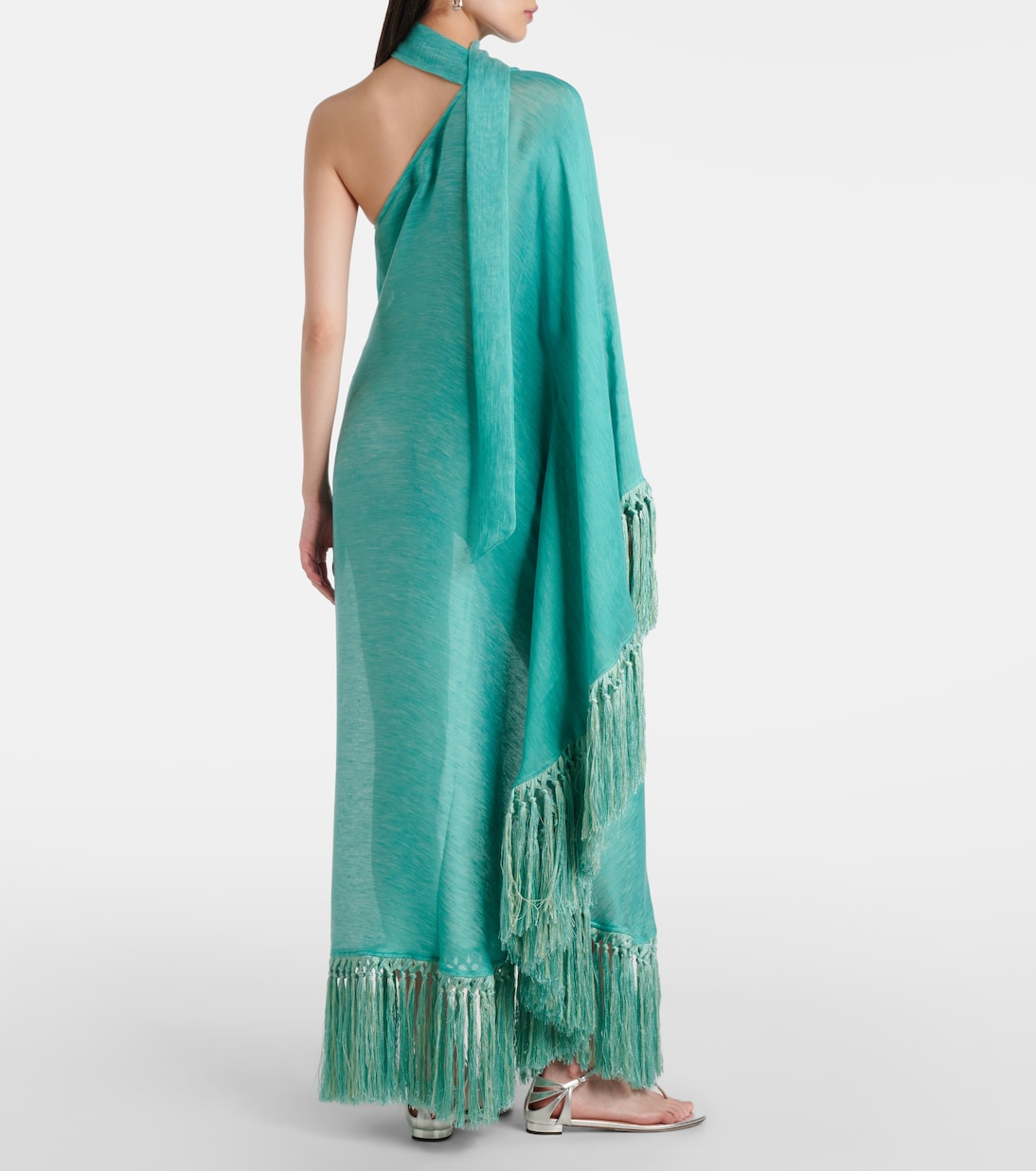 Robe longue Arno en lin mélangé  | Taller Marmo