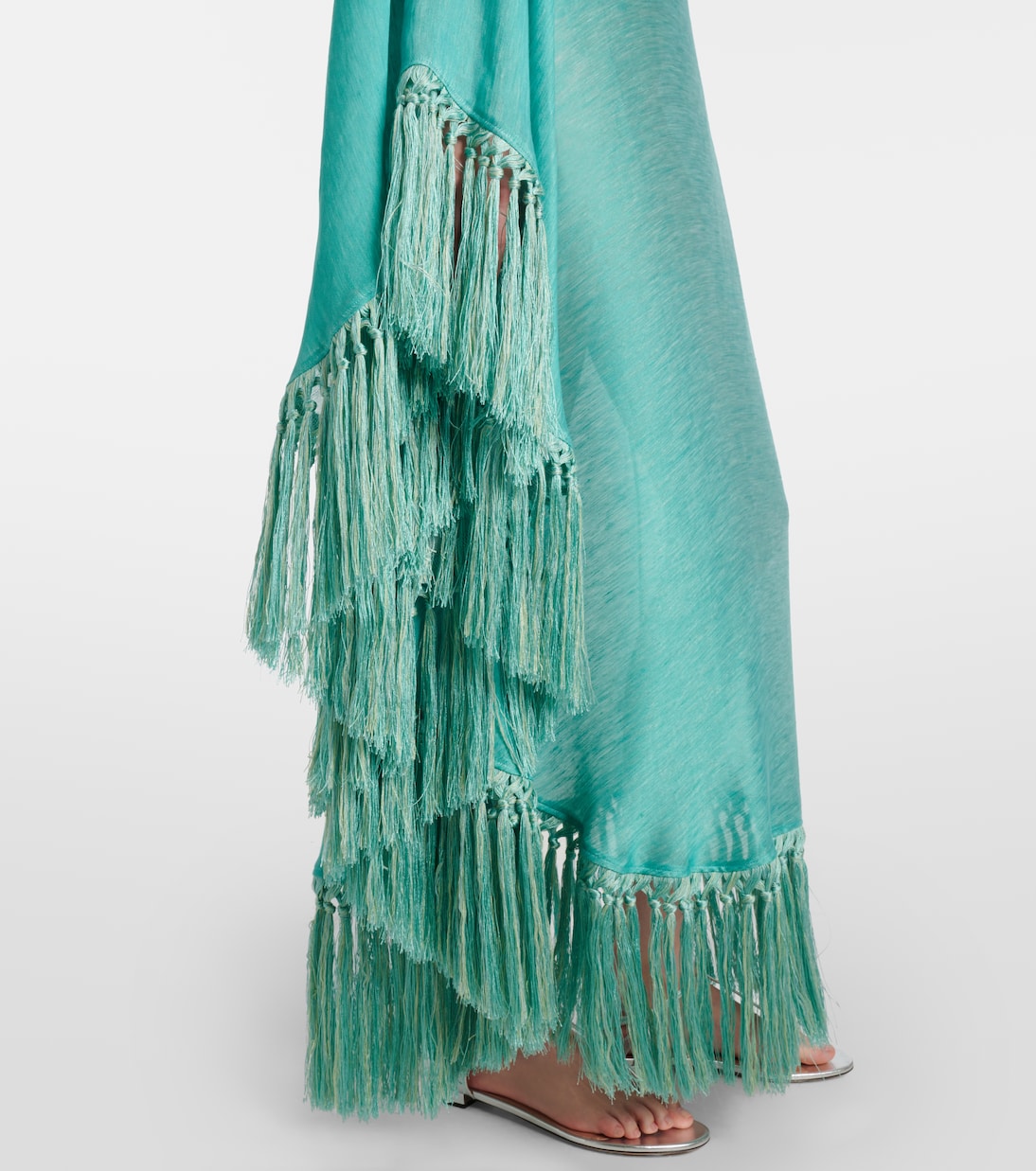 Robe longue Arno en lin mélangé  | Taller Marmo