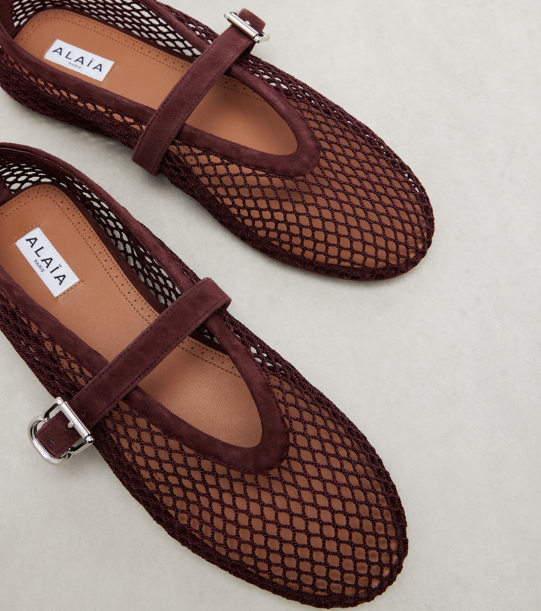 Ballerine fishnet Mary Jane flats | Alaïa