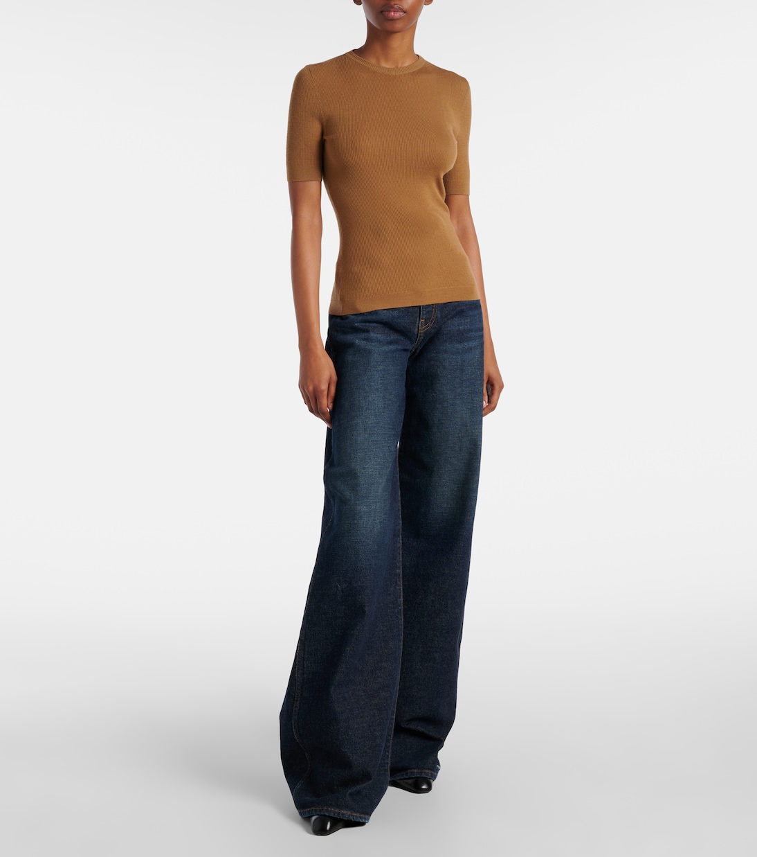 Celina ribbed-knit wool-blend top | Khaite