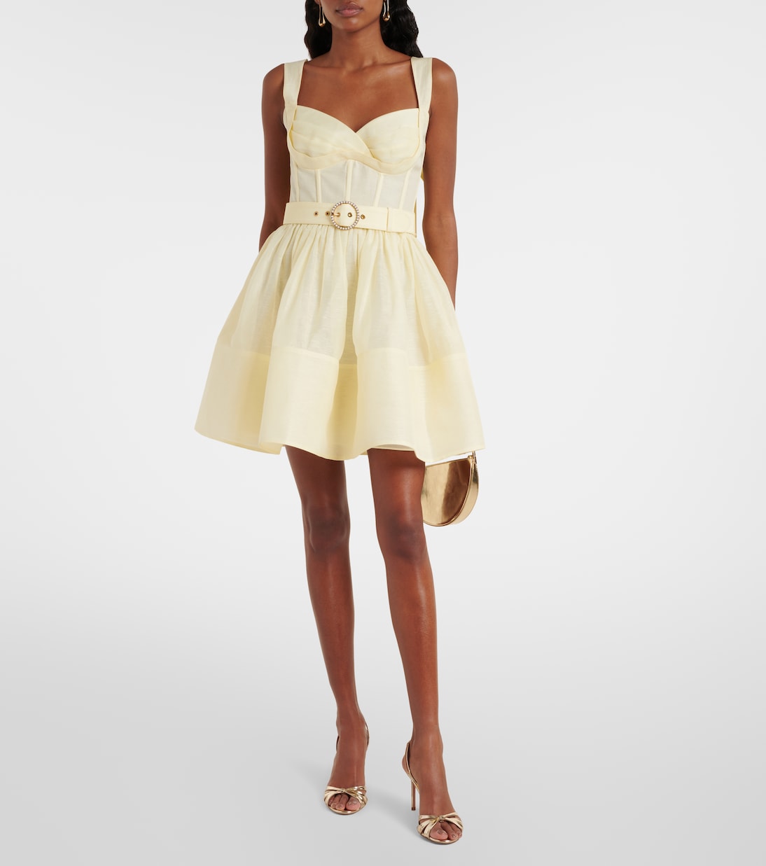 Dawning linen and silk minidress | Zimmermann