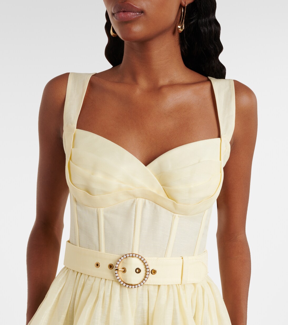 Dawning linen and silk minidress | Zimmermann