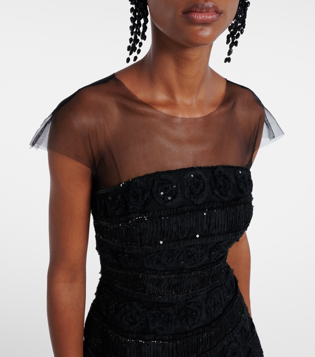 Robe longue à sequins | Carolina Herrera