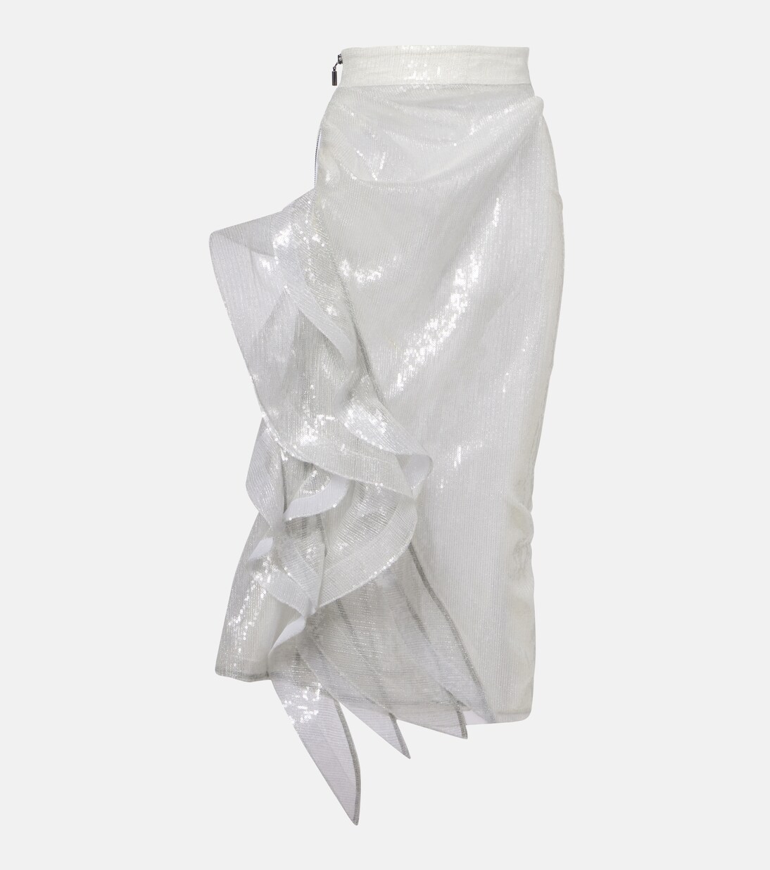 Hymn ruffled sequined midi skirt | Maticevski