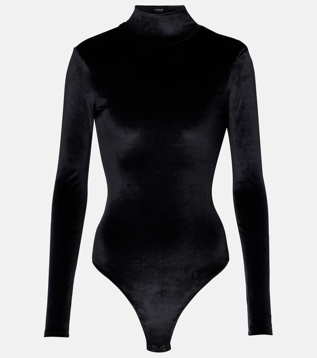 Turtleneck velvet bodysuit | Mugler