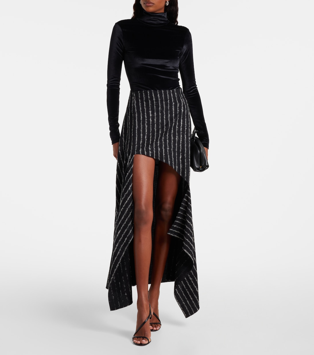 Turtleneck velvet bodysuit | Mugler