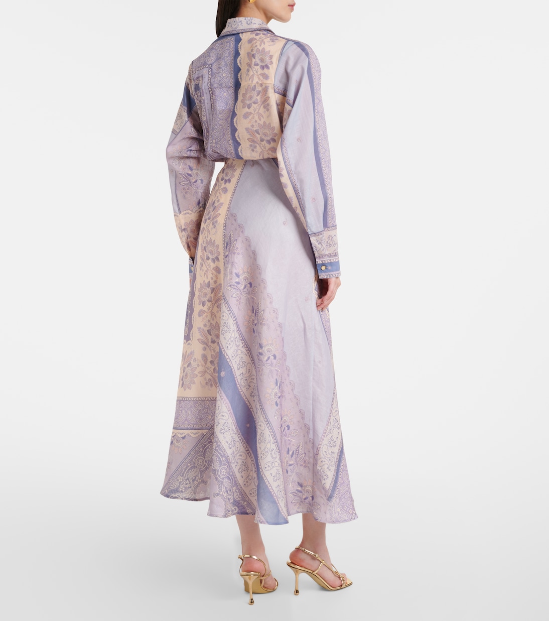 Lucky printed linen skirt | Zimmermann