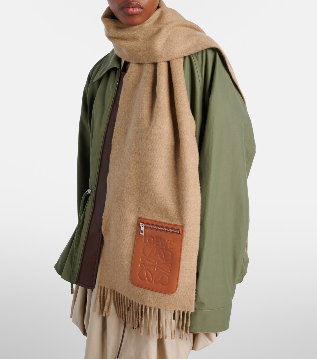 Anagram wool and cashmere scarf | Loewe