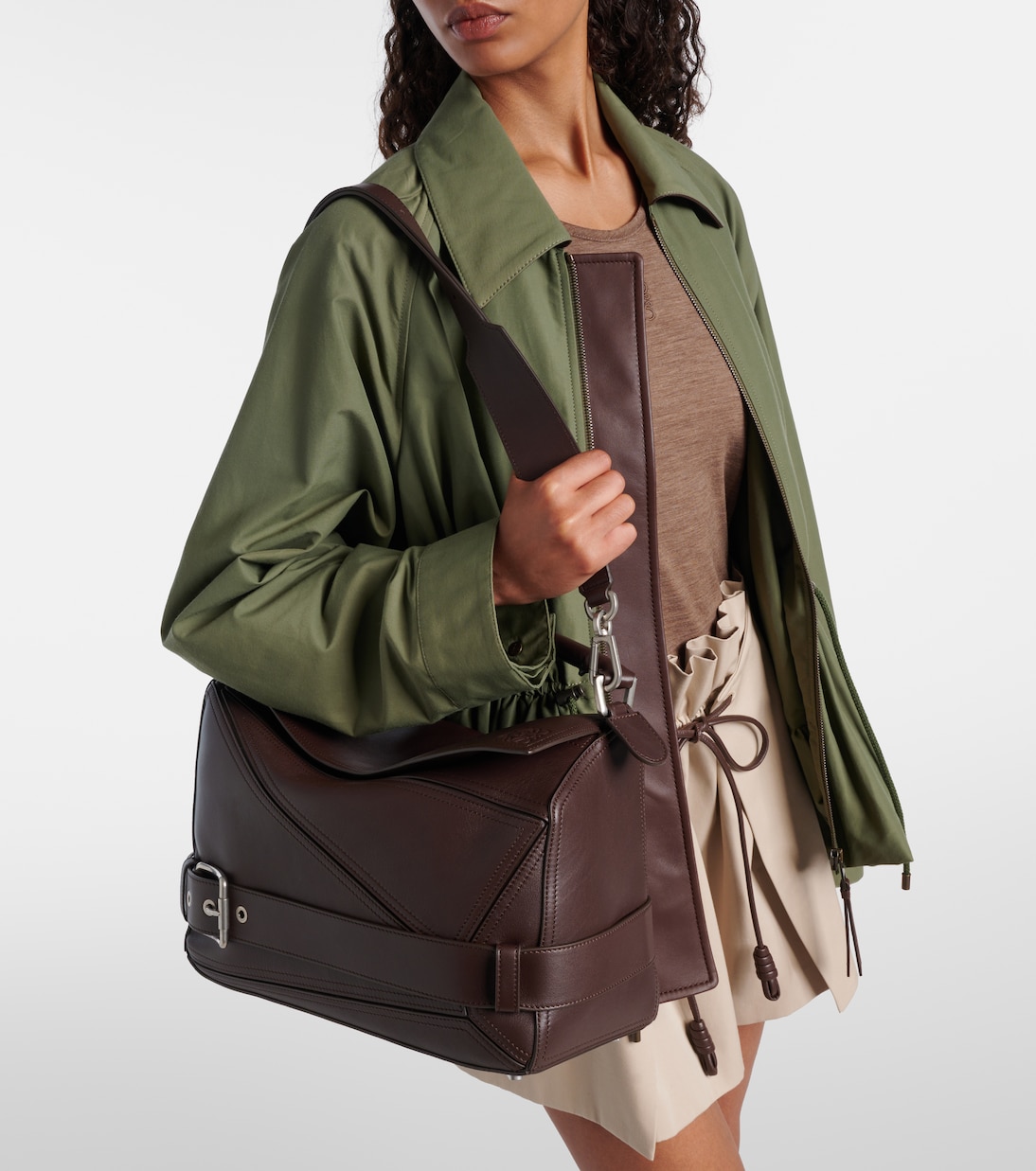 Cabas Puzzle Biker Large en cuir | Loewe