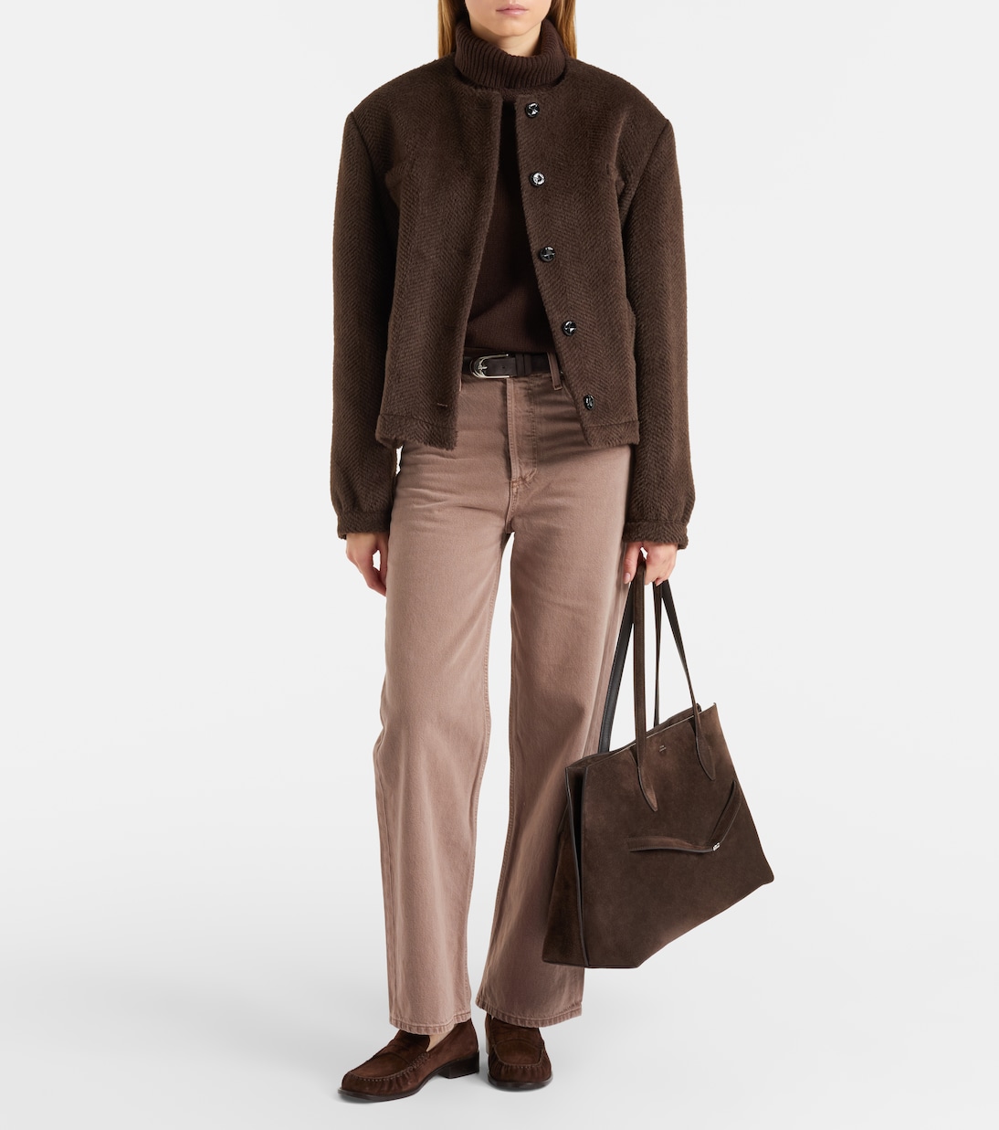 High-Rise Wide-Leg Jeans Ren Crop | Agolde