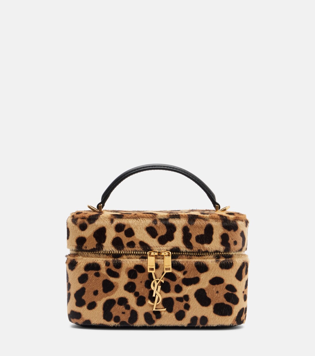 Gaby leopard-print calf hair vanity bag | Saint Laurent