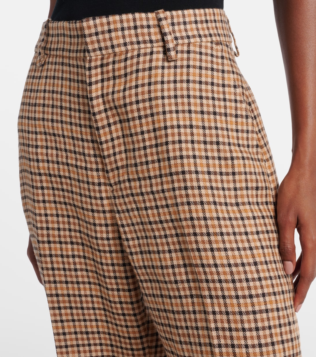 Checked linen straight pants | Polo Ralph Lauren