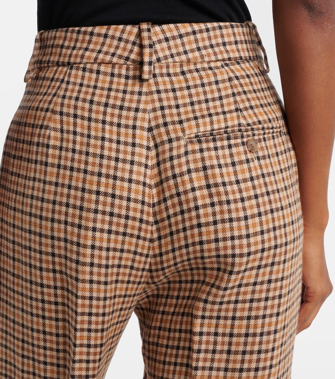 Checked linen straight pants | Polo Ralph Lauren