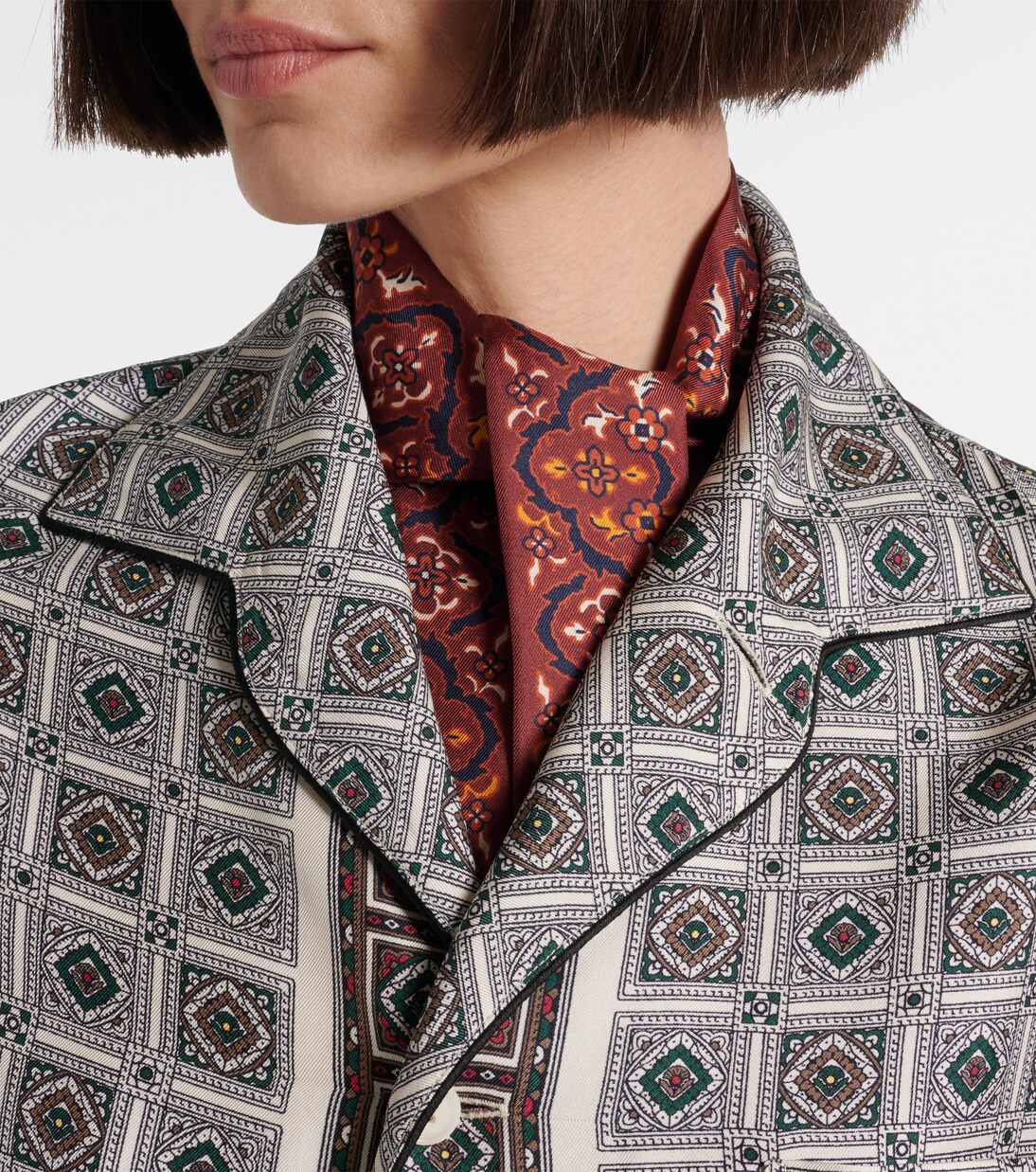 Printed silk scarf  | Loro Piana