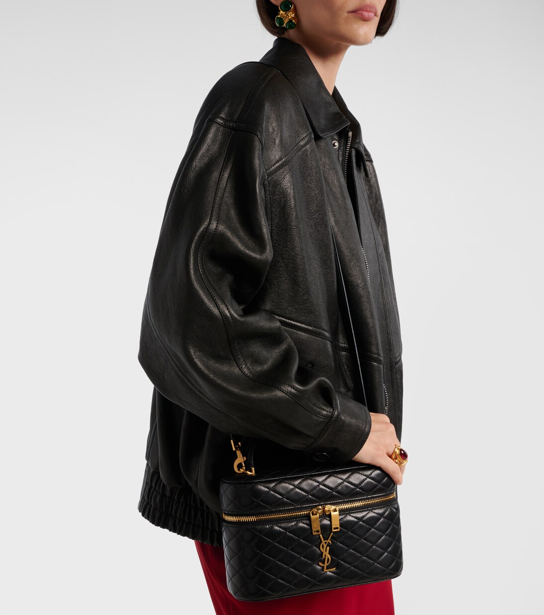 Gaby Large leather vanity bag | Saint Laurent