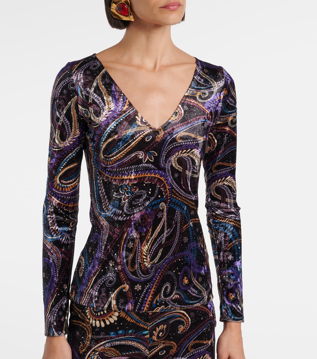 Top aus Samt | Etro